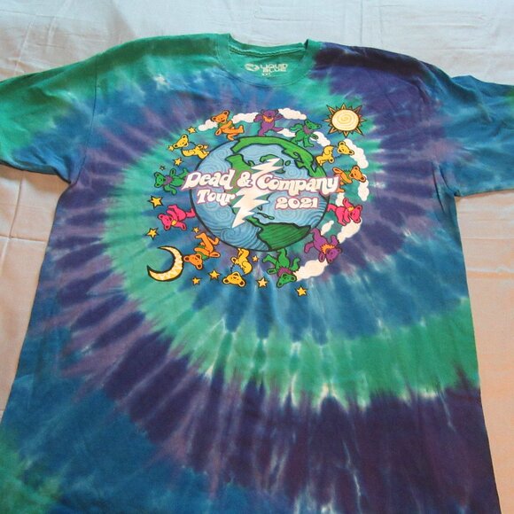 2021 DEAD & CO Concert Tour T-Shirt GRATEFUL Bob Weir Bill Kreutzmann Sz XXL - Picture 1 of 5